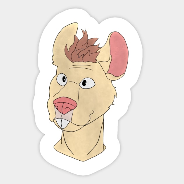 Anthro mouse face Sticker by Veleno